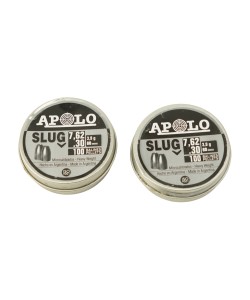 |Уценка| Пули полнотелые Apolo Slug 7,62 мм, 3,9 г (100 штук) (№ 968-УЦ)