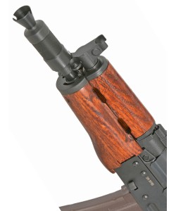 Страйкбольный автомат Cyma AK-74U Platinum, складной приклад, дерев. цевье (CM.055)