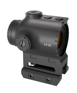 Призматический прицел Vector Optics Paragon 1x18 X-Micro, подсветка, на Weaver