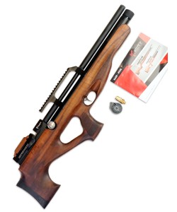 Пневматическая винтовка Kuzey K30 BullPup, боковой взвод (орех, PCP, без кейса, ★3 Дж) 6,35 мм