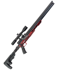 Пневматическая винтовка Ataman M20 650 Tactical Carbine Red (PCP, алюминий, под полнотел, редуктор) 6,35 мм 