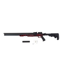 Пневматическая винтовка Ataman M20 650 Tactical Carbine Red (PCP, алюминий, под полнотел, редуктор) 6,35 мм 
