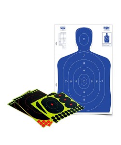 Мишень картонная Birchwood с набором осыпающихся Shoot•N•C Silhouette Kit