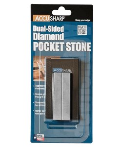 Камень точильный AccuSharp Diamond Pocket Stone (320/800) в чехле