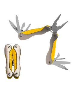 Мультитул AccuSharp ParaForce компактный, жёлтый (13 инструментов)