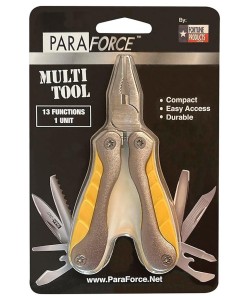 Мультитул AccuSharp ParaForce компактный, жёлтый (13 инструментов)