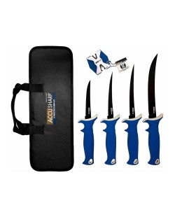 Набор филейных ножей AccuSharp Fillet Knife Kit (4 ножа, точилка, кейс)
