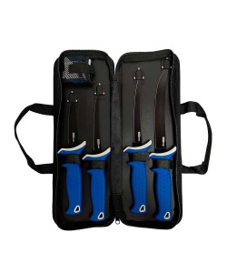 Набор филейных ножей AccuSharp Fillet Knife Kit (4 ножа, точилка, кейс)