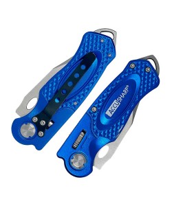 Нож складной AccuSharp Folding Sport Knife, лезвие 70 мм (синий)