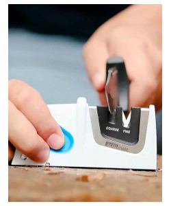 Точилка для ножей AccuSharp Compact Pull-Through (белый/голубой)