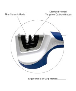 Точилка для ножей AccuSharp Pull-Through (белый/голубой)