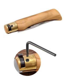 Нож складной Old Bear Classical Olive L, лезвие 90 мм, сталь 420 (оливковое дерево)