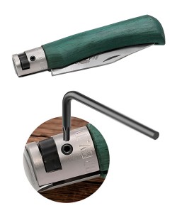 Нож складной Old Bear OBy-Old Bear Young S, лезвие 70 мм, сталь W1.4060 (зелёный ламинат)