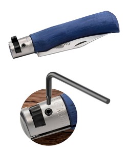 Нож складной Old Bear OBy-Old Bear Young S, лезвие 70 мм, сталь W1.4060 (синий ламинат)