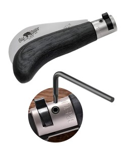 Нож складной Old Bear Pruning S, лезвие 70 мм, сталь W1.4060 (черный ламинат)