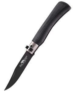 Нож складной Old Bear Total Black L, лезвие 90 мм, сталь W1.4060 (черный ламинат)