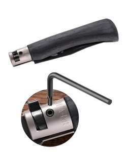 Нож складной Old Bear Total Black M, лезвие 80 мм, сталь W1.4060 (черный ламинат)