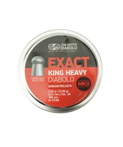 |Уценка| Пули JSB Diabolo Exact King Heavy MK II 6,35 мм, 2,2 г (300 штук) (№ 1010-УЦ)