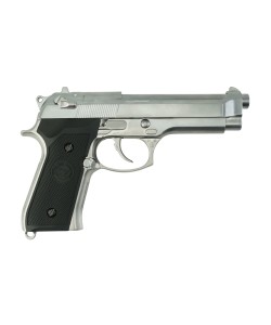 |Уценка| Страйкбольный пистолет WE Beretta M92 GBB Chrome (WE-M002) (№ 1022-УЦ)