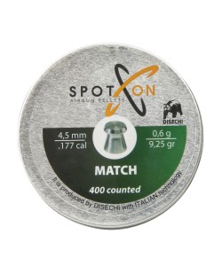 Пули для пневматики SPOTON Match 4,5 мм, 0,60 г (400 штук)