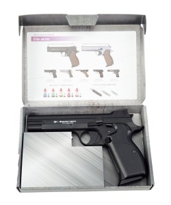 Пневматический пистолет Borner P210B Blowback (Sig Sauer) Black