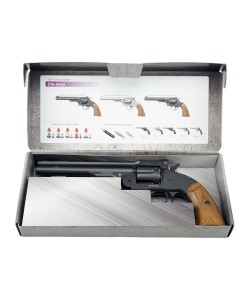 Пневматический револьвер Borner Schofield 6” (Smith Wesson) Black
