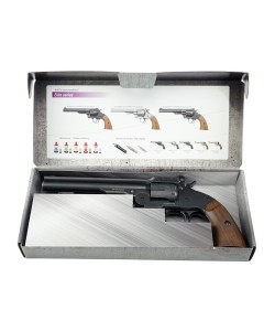 Пневматический револьвер Borner Schofield 6” (Smith Wesson) Black Old