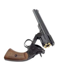 Пневматический револьвер Borner Schofield 6” (Smith Wesson) Black Old