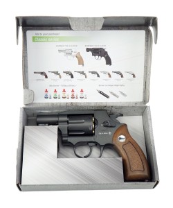Пневматический револьвер Borner 733-B (Smith Wesson 2.5”) Black
