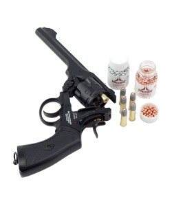 Пневматический револьвер Borner WS Black (Webley Scott)