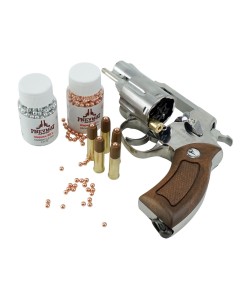 Пневматический револьвер Borner 731-S (Smith Wesson 2.5”) Silver