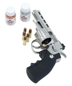 Пневматический револьвер Borner 701-S (Smith Wesson 4”) Silver
