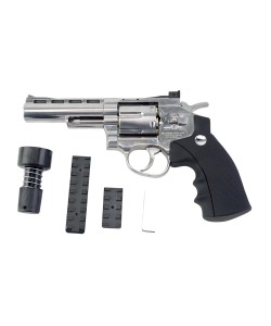 Пневматический револьвер Borner 701-S (Smith Wesson 4”) Silver