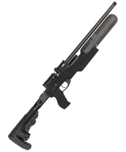 Пневматическая винтовка Ataman M20 ST 625 Ультра-компакт (Soft-Touch Black, PCP, полнотел, колба) 6,35 мм