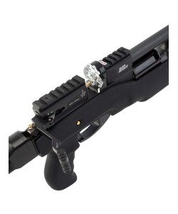 Пневматическая винтовка Ataman M20 ST 625 Ультра-компакт (Soft-Touch Black, PCP, полнотел, колба) 6,35 мм