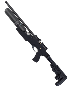 Пневматическая винтовка Ataman M20 ST 625 Ультра-компакт (Soft-Touch Black, PCP, полнотел, колба) 6,35 мм