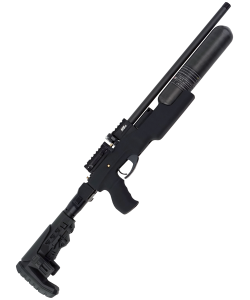 Пневматическая винтовка Ataman M20 ST 625 Ультра-компакт (Soft-Touch Black, PCP, полнотел, колба) 6,35 мм