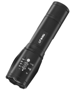 Фонарь ручной Огонь BL-3040-T6 Zoom светодиодный, 4 режима (+ красный и фиолетовый свет)