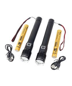 Фонарь ручной COBA CB-2078-2 Zoom светодиодный, 3 режима