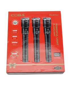 Фонарь ручной COBA CB-2078-3 Zoom светодиодный, 3 режима