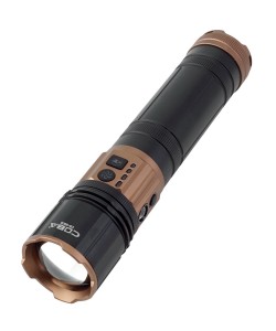 Фонарь ручной COBA CB-G908 Zoom светодиодный, 5 режимов (4 цвета свечения)