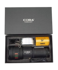 Фонарь ручной COBA CB-R16-TG Zoom светодиодный, 3 режима