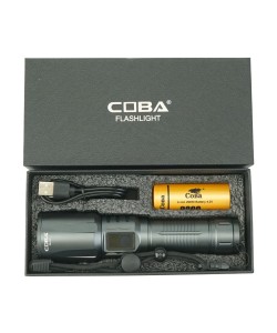 Фонарь ручной COBA CB-X86 Zoom светодиодный, 3 режима