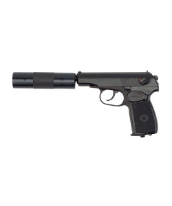 Пневматический пистолет Baikal МР-654К-22 (ПМ, фальшглушитель)