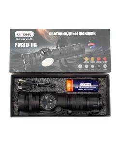 Фонарь ручной Blesklux FR-2305-PM30-TG Zoom светодиодный, 9 режимов