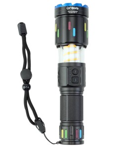 Фонарь ручной Огонь FR-G560Y-PM60-TG Zoom светодиодный, 3 режима