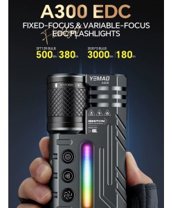 Фонарь ручной Yemao YM-A300 Zoom светодиодный, 29 режимов