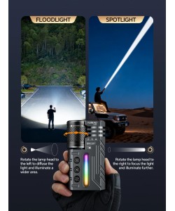 Фонарь ручной Yemao YM-A300 Zoom светодиодный, 29 режимов