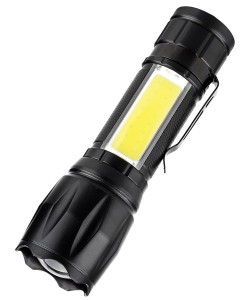 Фонарь ручной Огонь YM-BL-601W Zoom светодиодный, 4 режима