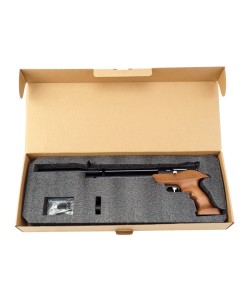 Пневматический пистолет ZR Arms PP800R, ствол 238 мм (дерево, PCP, редуктор) 4,5 мм